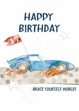 17th Birthday Card For Your Car Enthusiast. Great For Son, Grandson Or Nephew created by One and Only