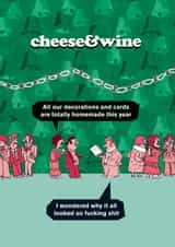 Funny shit decorations christmas card created by Modern Toss