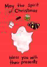 Spooky Christmas card for the eternal goth or Dickens lover created by Happy Stuff Studio