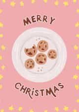 Merry Christmas Card for Food Lovers - Mince Pies - Christmas Food created by Marie Wilkinson