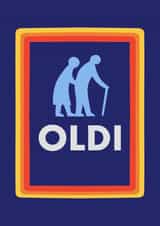 Funny Old birthday card created by Parker Art & Design