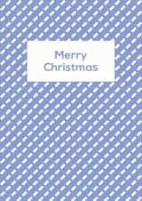 Merry Christmas Card - Classic Geometric Snow Pattern created by Nic Farrell