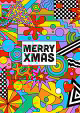 Funky Christmas Card - Merry Xmas created by Ailish Beadle