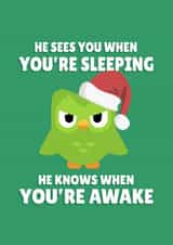 He Sees You When You're Sleeping Owl created by PopDogShop