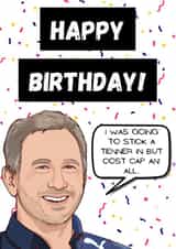 Red Bull racing birthday card created by P1 Cards