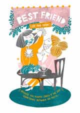 Cute Best Friend Card for your Bestie of the Year! created by Sima in Stripes