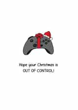 Funny XBOX Christmas Card For Him - Gamer Card For Husband - Gaming Xmas created by Lara King Draws