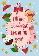 Cute Christmas card - The most Wonderful Time of the Year created by The Jaunty Cocoon