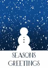 Elegant Christmas card for friends and family created by Emma Curthoys