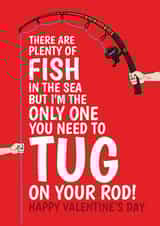 Naughty Fishing Valentine's Day Card For Him - Tug On His Rod created by @Cupsie's Creations
