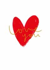 Love You Valentines Day Card created by Megan Claire