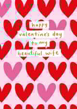 Cute Valentines Day Card For Wife created by Megan Claire