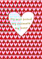 Cute Valentines Card For Lover – Soulmate – Best Friend – Anniversary Card created by Megan Claire