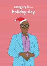 Ru Paul from Drag Race Christmas card to make you fabulous this holiday season created by Extra Vector