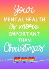 Thinking of You at Christmas Card - Mental Health created by Kerri-Marie Muldowney