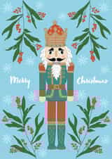 Nutcracker Christmas Greetings Card created by Chloe Penn Illustration