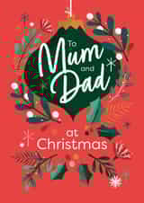 Mum and Dad Christmas Bauble created by Neil Clark