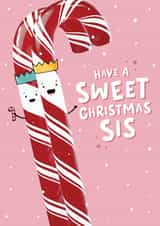 Funny Christmas Card for Sister - Sweet Christmas Pun created by Fliss Muir