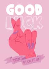 Good Luck Don't Fuck it Up created by Natasha Maria