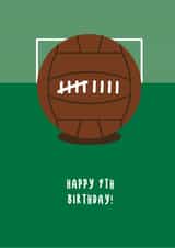 Happy 9th Birthday Retro Footy Card created by Sean Cullen