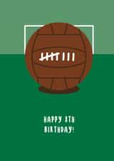Happy 8th Birthday Retro Football Card created by Sean Cullen