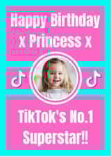Personalised Photo Card created by Kushty Cards - tiktok daughter Personalised Photo Card 48735