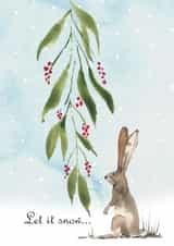 cute Christmas card for those who loves watercolour created by Silvia Betancourt