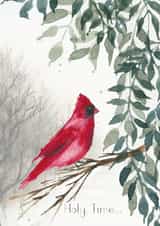 cute watercolour Christmas card created by Silvia Betancourt