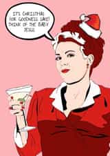 Karen Walker Christmas Card created by Olivia Dimery