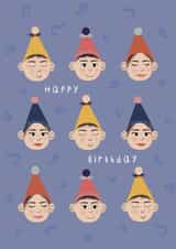 Cute Happy Birthday card ! created by Bidds and Bobs Illustration
