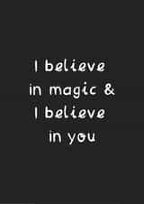 I believe in Magic & I believe in you - Positivity Card created by Bumble & Tinks