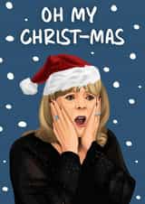 Funny Oh My Christ-mas Pam inspired Christmas Card created by Hint of Sarcasm