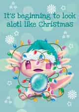 Axolotl Christmas cute decorations created by Bonnita Moaby