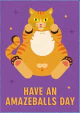 Funny Special Occaision Cat Card for Friends created by Catterbox