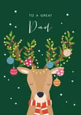 Dad Reindeer Christmas Card created by Klara Hawkins