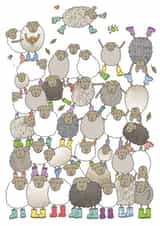 Happy Birthday Thank You Think of You Sheep Party for Him for Her for Friend created by FELLTARN