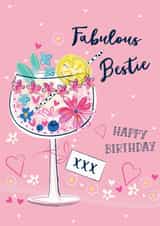 Classic Birthday Card - For Bestie - Glass created by Katie Phythian Design