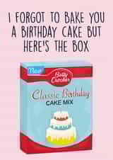 Funny Cake Mix Birthday Card created by Illustrated by Nicole