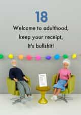 Welcome to Adulthood 18 created by Bold & Bright Cards