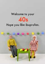 Welcome to your 40s created by Bold & Bright Cards