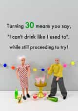 Thirty birthday created by Bold & Bright Cards