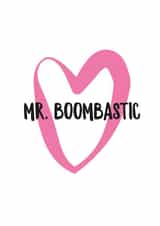 Cute music inspired Valentines Day Card for Significant Other  - Mr. Boombastic created by New Maroons