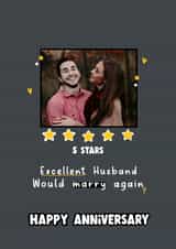 Personalised Anniversary Photo Card created by LynseyLovez - Husband Funny Anniversary Personalised Photo Card 22061