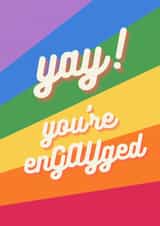 Engagement Card for gay couples who have recently got hitched created by something witty