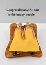 An engagement toast created by Bold & Bright Cards