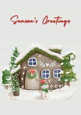 Cute season's greetings card created by For You Creative 