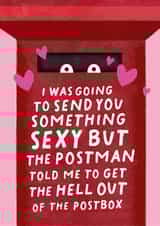 Funny Postbox Valentine's Day Card /Anniversary Card - I Was Going To Send You Something Sexy created by Studio Mads