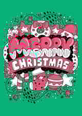 Cute Christmas Card For Family and Friends - Merry Christmas created by Harkiran Kalsi