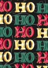 Festive and chic Christmas greetings card created by Thetypographicstudio