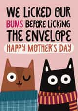 Funny Mother's Day Card from the Cats created by AbiGoLucky